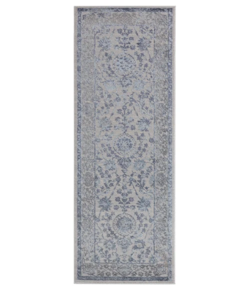 United Weavers Cascades Blue 2601-10260 2 ft. 7 in. X 7 ft. 2 in. Rectangle Rug
