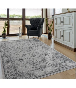 United Weavers Cascades Grey 2601-10272 5 ft. 3 in. X 7 ft. 2 in. Rectangle Rug