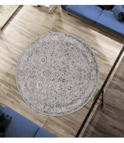 United Weavers Cascades Grey 2601-10272 7 ft. 10 in. RD Round Rug