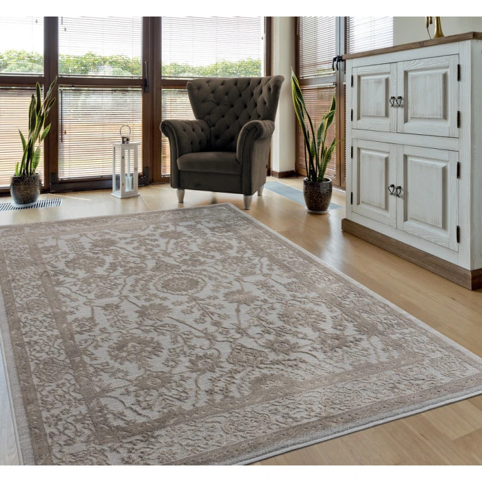 United Weavers Cascades Wheat 2601-10291 5 ft. 3 in. X 7 ft. 2 in. Rectangle Rug