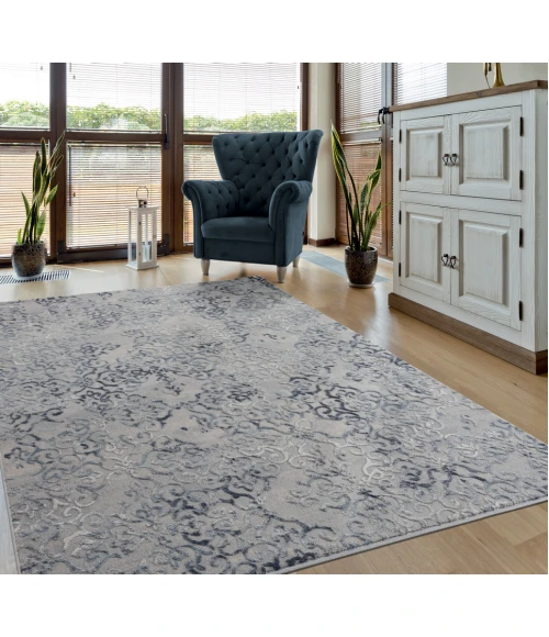 United Weavers Cascades Blue 2601-10360 7 ft. 10 in. X 10 ft. 6 in. Rectangle Rug