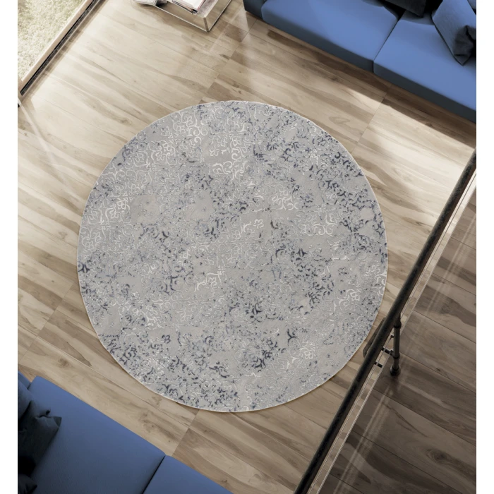 United Weavers Cascades Blue 2601-10360 7 ft. 10 in. RD Round Rug