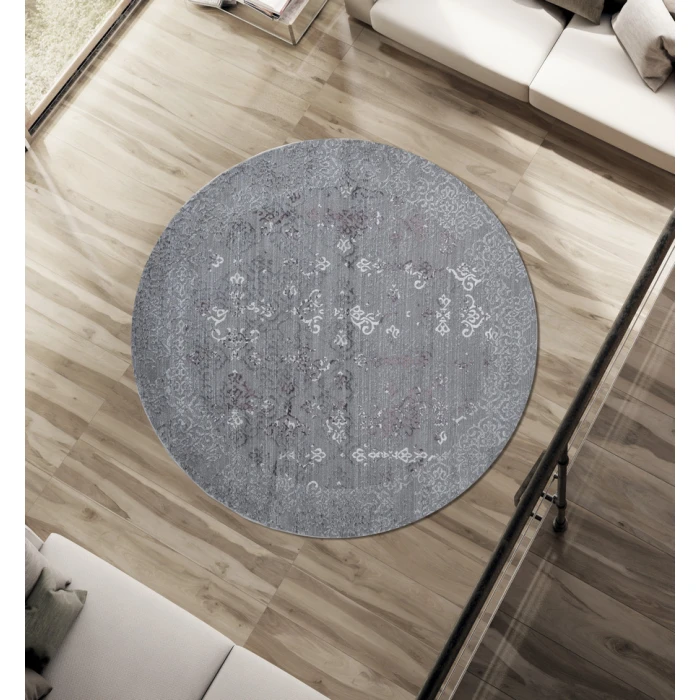 United Weavers Cascades Plum 2601-10382 7 ft. 10 in. RD Round Rug