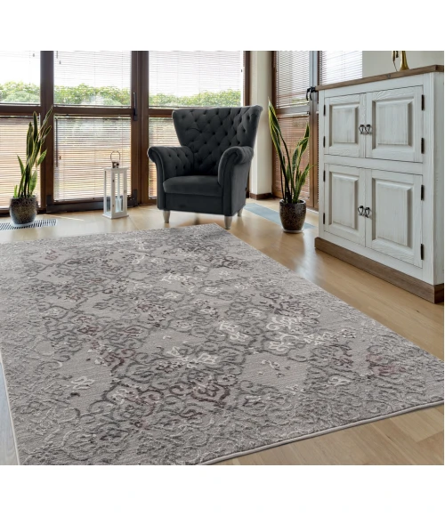 United Weavers Cascades Plum 2601-10382 7 ft. 10 in. X 10 ft. 6 in. Rectangle Rug