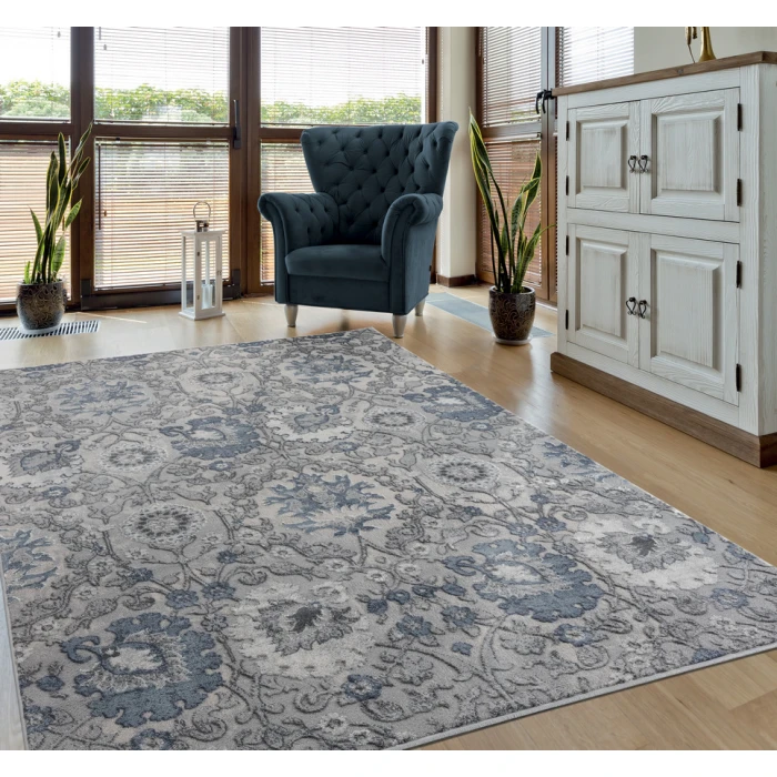 United Weavers Cascades Blue 2601-10460 7 ft. 10 in. X 10 ft. 6 in. Rectangle Rug