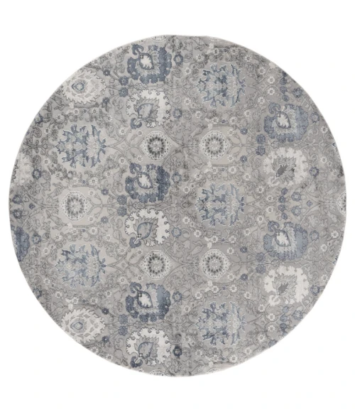 United Weavers Cascades Blue 2601-10460 7 ft. 10 in. RD Round Rug