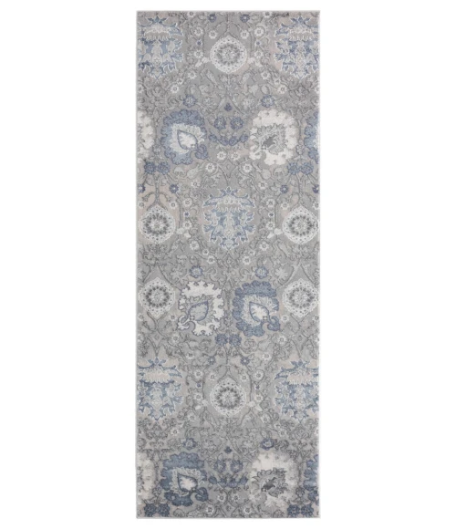 United Weavers Cascades Blue 2601-10460 2 ft. 7 in. X 7 ft. 2 in. Rectangle Rug