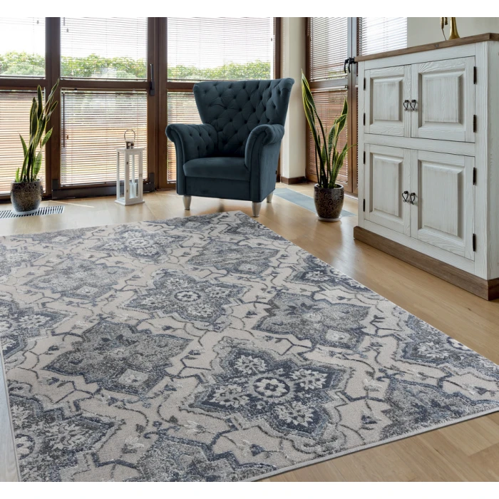 United Weavers Cascades Blue 2601-10560 1 ft. 11 in. X 3 ft. Rectangle Rug