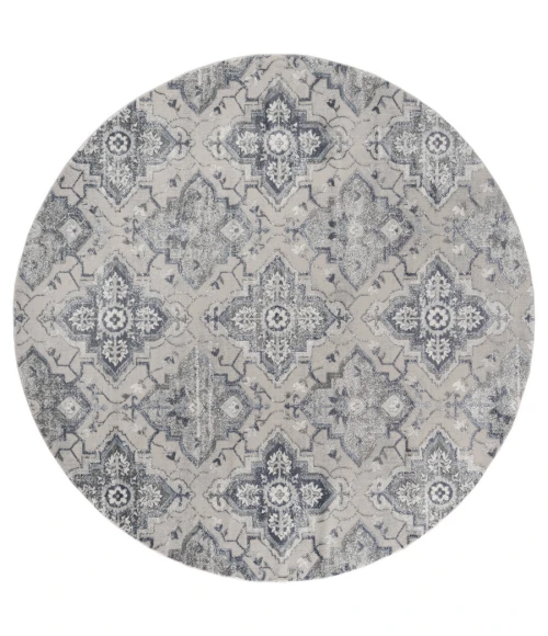 United Weavers Cascades Blue 2601-10560 7 ft. 10 in. RD Round Rug