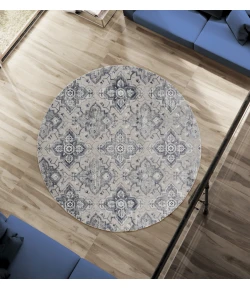 United Weavers Cascades Blue 2601-10560 7 ft. 10 in. RD Round Rug