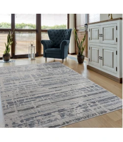 United Weavers Cascades Blue 2601-10660 5 ft. 3 in. X 7 ft. 2 in. Rectangle Rug
