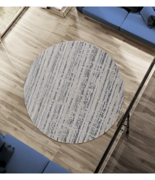 United Weavers Cascades Blue 2601-10660 7 ft. 10 in. RD Round Rug