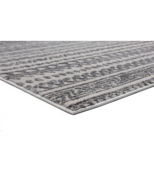 United Weavers Cascades Grey 2601-10772 5 ft. 3 in. X 7 ft. 2 in. Rectangle Rug