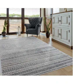 United Weavers Cascades Grey 2601-10772 5 ft. 3 in. X 7 ft. 2 in. Rectangle Rug