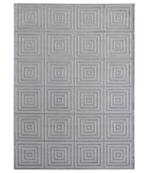 United Weavers Cascades Blue/Grey 2601-10867 5 ft. 3 in. X 7 ft. 2 in. Rectangle Rug