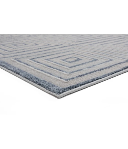 United Weavers Cascades Blue/Grey 2601-10867 5 ft. 3 in. X 7 ft. 2 in. Rectangle Rug