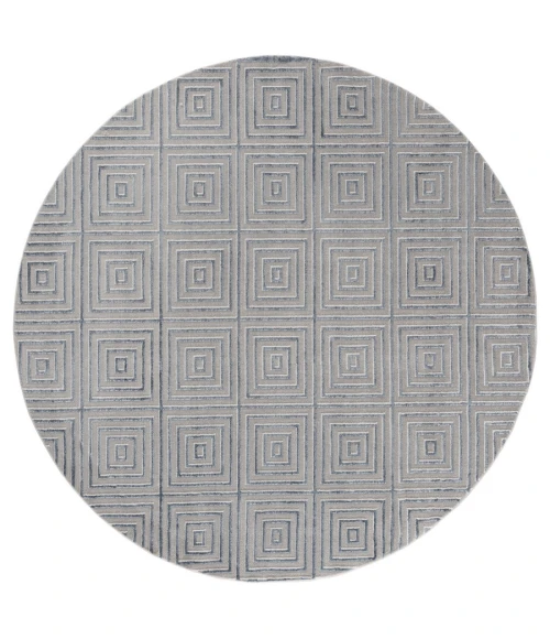 United Weavers Cascades Blue/Grey 2601-10867 7 ft. 10 in. RD Round Rug
