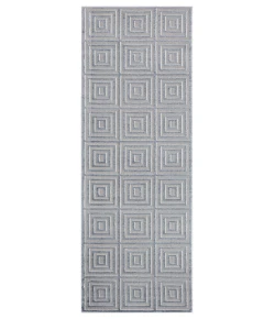 United Weavers Cascades Blue/Grey 2601-10867 2 ft. 7 in. X 7 ft. 2 in. Rectangle Rug