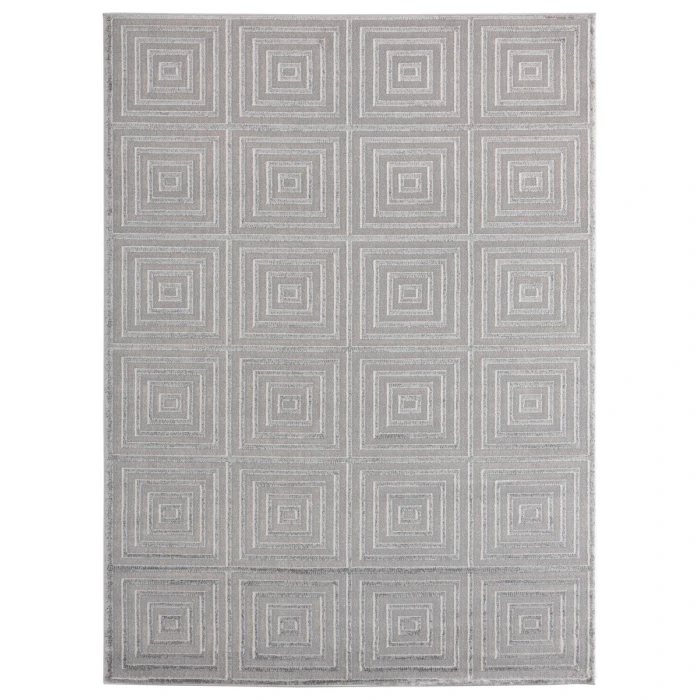 United Weavers Cascades Silver 2601-10871 5 ft. 3 in. X 7 ft. 2 in. Rectangle Rug