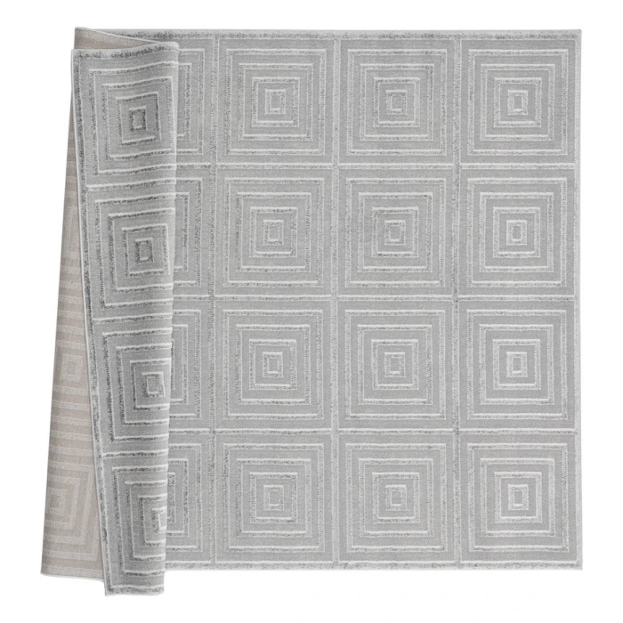United Weavers Cascades Silver 2601-10871 7 ft. 10 in. RD Round Rug