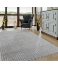 United Weavers Cascades Silver 2601-10871 5 ft. 3 in. X 7 ft. 2 in. Rectangle Rug