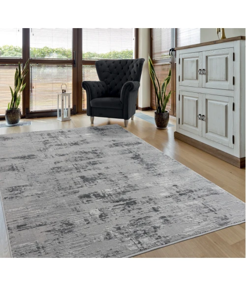 United Weavers Cascades Grey 2601-10972 5 ft. 3 in. X 7 ft. 2 in. Rectangle Rug