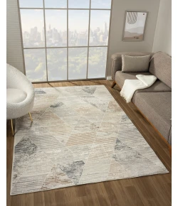 United Weavers Crockett Beige 2625-60194 5 ft. 3 in. X 7 ft. 2 in. Rectangle Rug