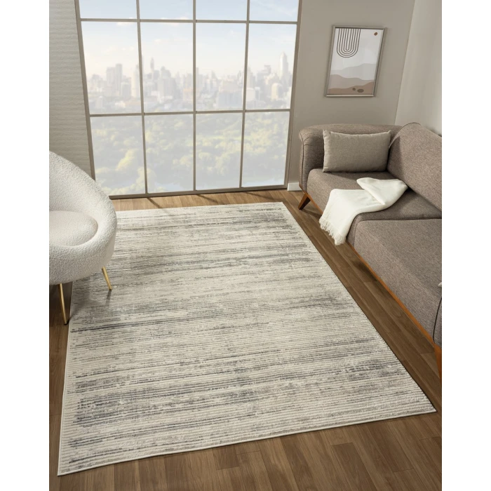 United Weavers Crockett Grey 2625-60319 2 ft. 7 in. X 7 ft. 2 in. Rectangle Rug