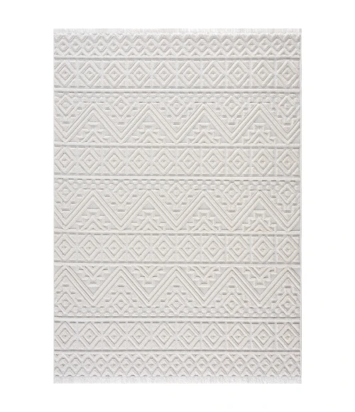 United Weavers Chelsea  White 2920-81299 5 ft. 3 in. X 7 ft. 2 in. Rectangle Rug