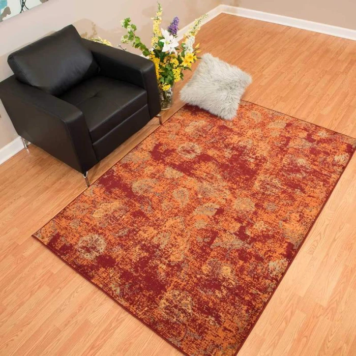 United Weavers of America BRIDGES-VIA-VICOSA-CRIMSON-1215-00136 Area Rug