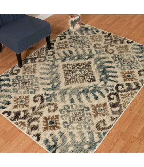 United Weavers Bridges Blue 3001-260 1 ft. 10 in. X 3 ft. Rectangle Rug