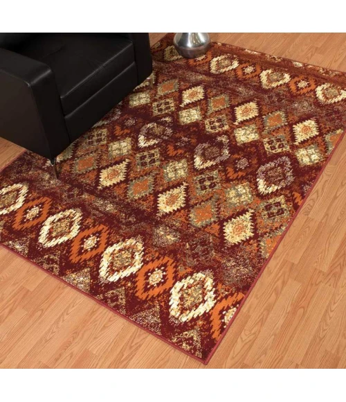 United Weavers of America BRIDGES-SAN-PAULO-CRIMSON-28-00536 Area Rug