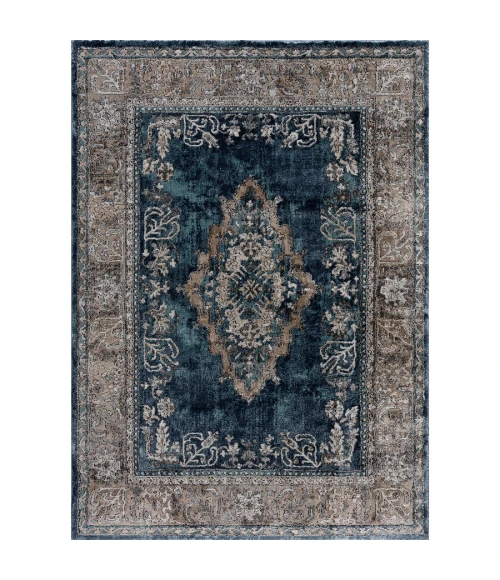 United Weavers Portsmouth Blue 3110-40160 5 ft. 3 in. X 7 ft. 2 in. Rectangle Rug