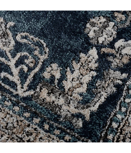 United Weavers Portsmouth Blue 3110-40160 2 ft. 7 in. X 7 ft. 2 in. Rectangle Rug