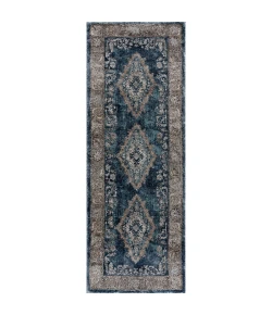 United Weavers Portsmouth Blue 3110-40160 2 ft. 7 in. X 7 ft. 2 in. Rectangle Rug