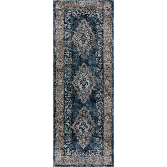 United Weavers Portsmouth Blue 3110-40160 2 ft. 7 in. X 7 ft. 2 in. Rectangle Rug