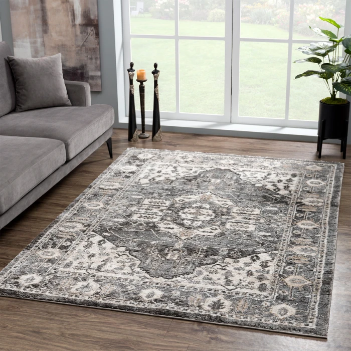 United Weavers Portsmouth Grey 3110-40272 1 ft. 10 in. X 3 ft. Rectangle Rug