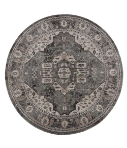 United Weavers Portsmouth Grey 3110-40272 7 ft. 11 in. X 7 ft. 11 in. Round Rug