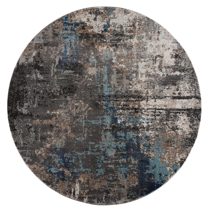 United Weavers Portsmouth Blue 3110-40360 7 ft. 11 in. X 7 ft. 11 in. Round Rug