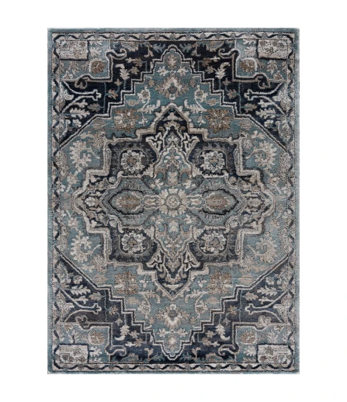 United Weavers Portsmouth Blue 3110-40460 7 ft. 10 in. X 10 ft. 6 in. Rectangle Rug