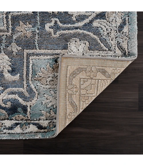 United Weavers Portsmouth Blue 3110-40460 7 ft. 11 in. X 7 ft. 11 in. Round Rug