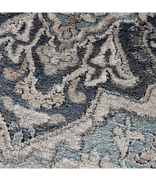 United Weavers Portsmouth Blue 3110-40460 7 ft. 11 in. X 7 ft. 11 in. Round Rug