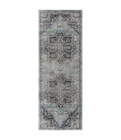 United Weavers Portsmouth Ancient Land Blue 3110-40460 2 ft. 7 in. X 7 ft. 2 in. Rectangle Rug