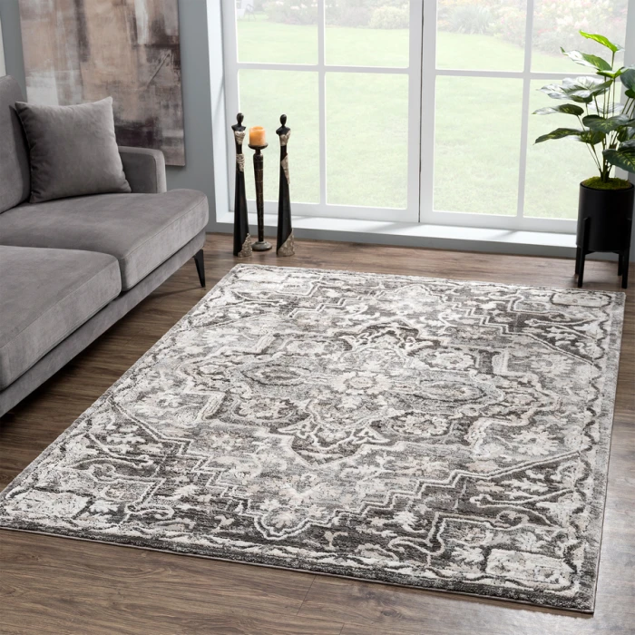 United Weavers Portsmouth Grey 3110-40472 1 ft. 10 in. X 3 ft. Rectangle Rug