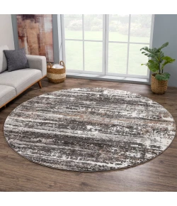 United Weavers Portsmouth Grey 3110-40572 7 ft. 11 in. X 7 ft. 11 in. Round Rug