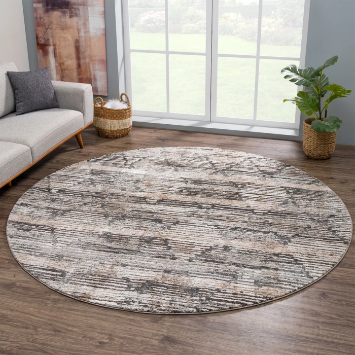 United Weavers Portsmouth Multi 3110-40675 7 ft. 11 in. X 7 ft. 11 in. Round Rug