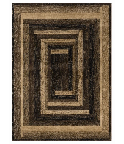 United Weavers Highlands Brown 3115-60550 5 ft. 3 in. X 7 ft. 2 in. Rectangle Rug