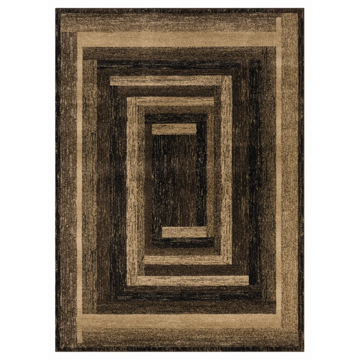 United Weavers Highlands Brown 3115-60550 5 ft. 3 in. X 7 ft. 2 in. Rectangle Rug