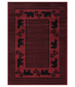 United Weavers Highlands Red 3115-60730 1 ft. 10 in. X 3 ft. Rectangle Rug