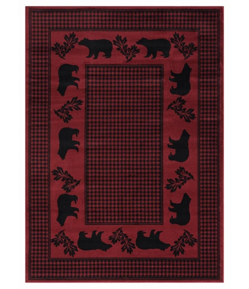 United Weavers Highlands Red 3115-60730 1 ft. 10 in. X 3 ft. Rectangle Rug